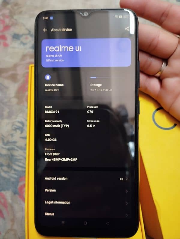 REALME C25 in good condition 10/10 5