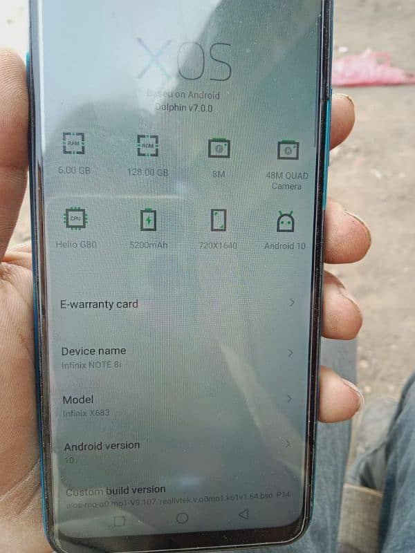 Infinix note 8i 6/128 2