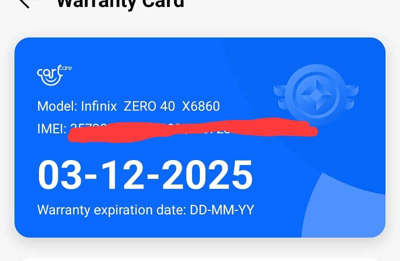 Infinix zero 40 10 months in warranty 5