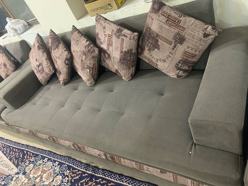 7 seater brown sofa set 2