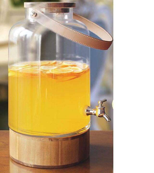 Glass Juice Dispenser with Tap & Lid ( 10 Liter ) 1