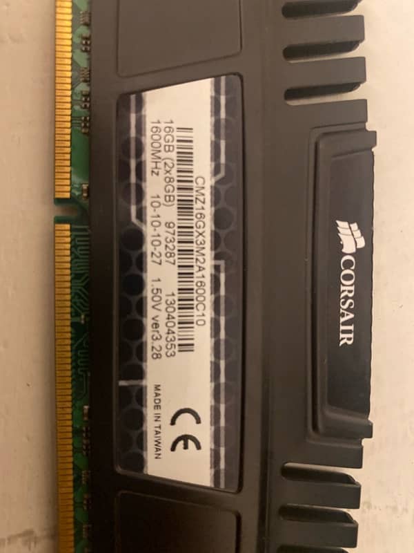 DDR3 desktop ram 16gb each 2