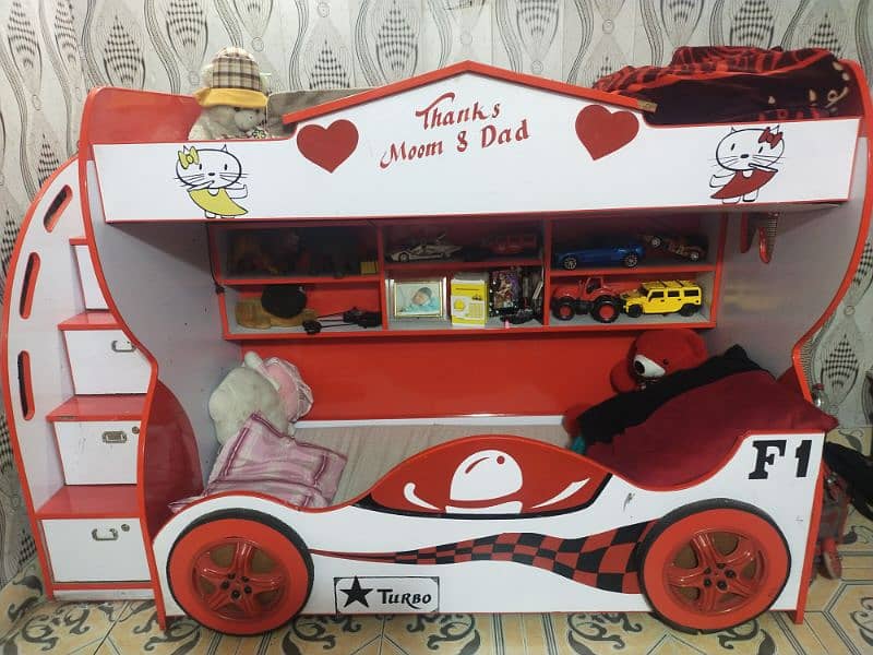 baby car bed double story 3