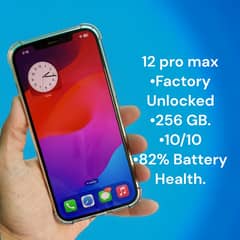 12 pro max 256 GB, 10/10 with box & receipt.