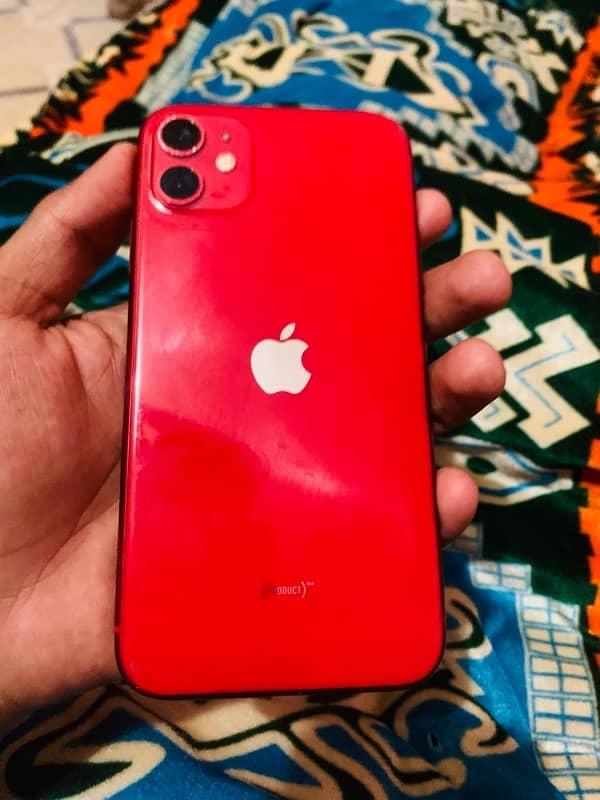 iPhone 11 red colour 10 by 10 condition 1