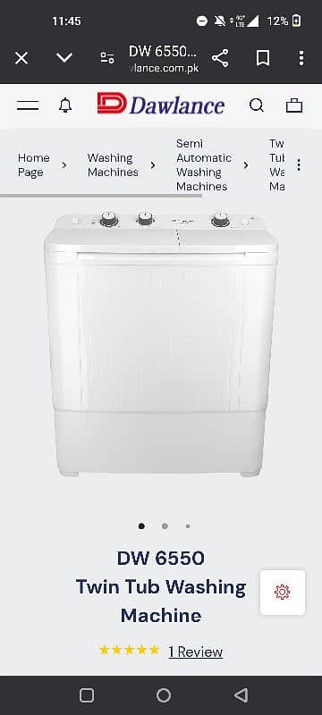 Dawlance twin tub washing machine DW 5560 3