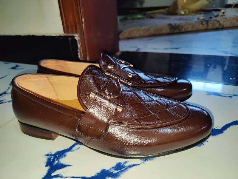 New Brown Genuine Leather Formal Shoes 1