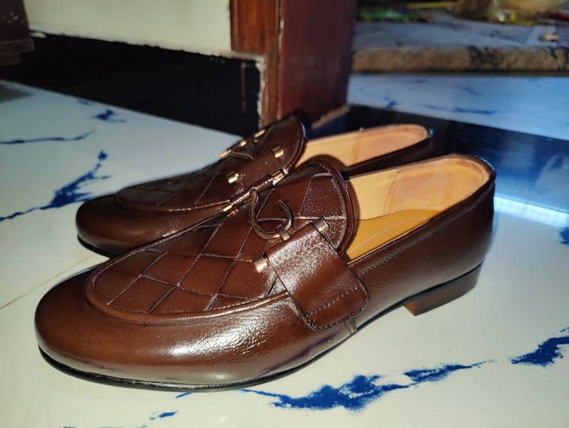 New Brown Genuine Leather Formal Shoes 2