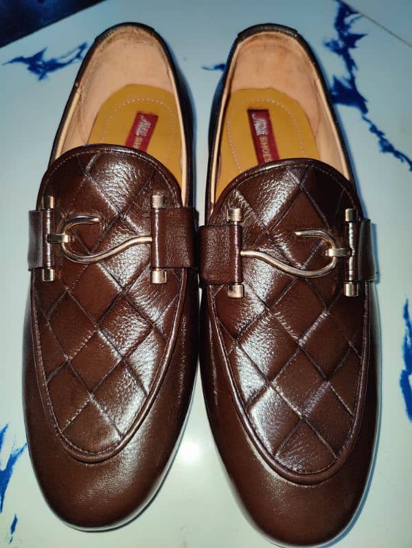 New Brown Genuine Leather Formal Shoes 8