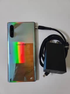 samsung note 10 12/256 with charger cable