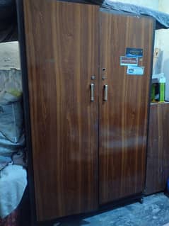 double door wood cupboard