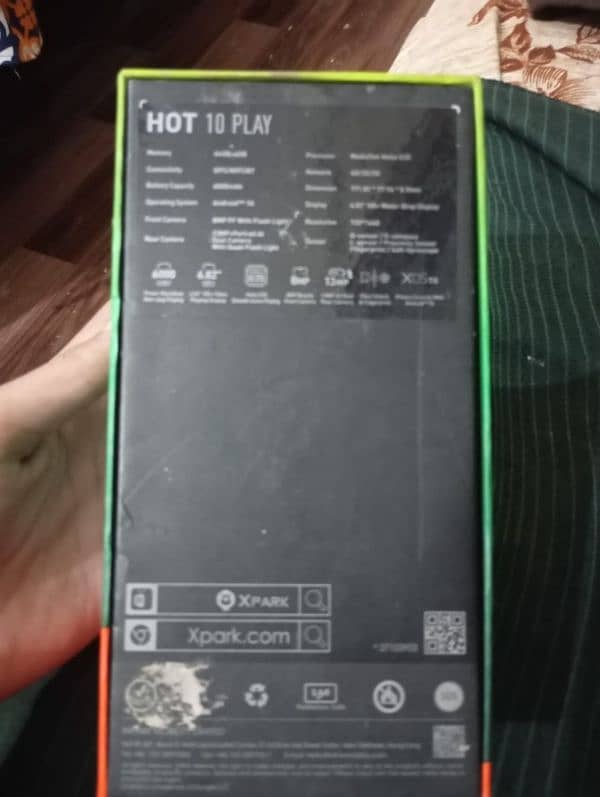 Infinix Hot 10 play for Sale With Box Condition 10/9 number03214744356 6