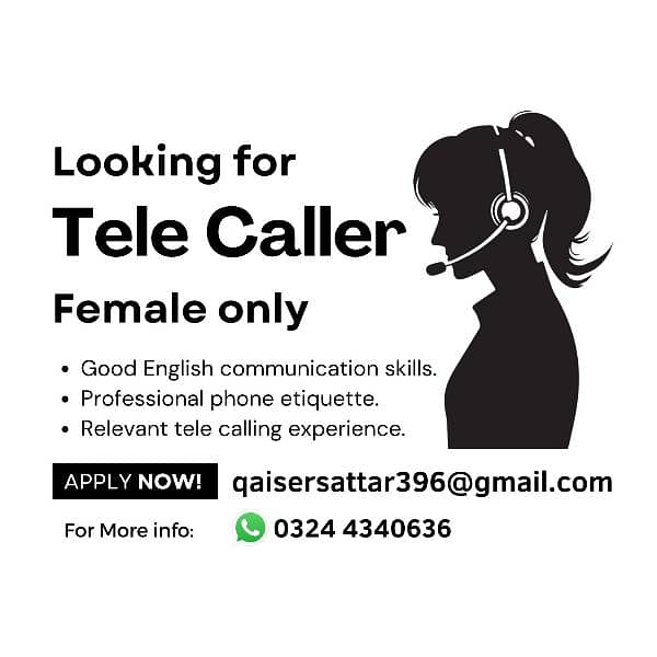 Female Tele Caller 0