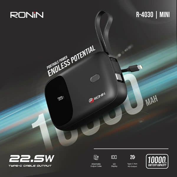 Ronin R-4030 mini Power bank 10000 mah 0