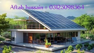 Solar panels structure with complete system