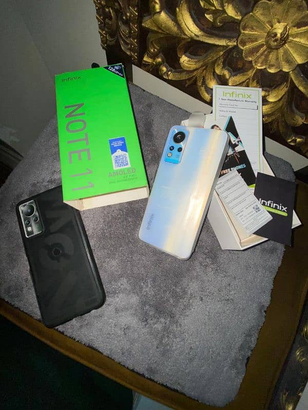 Infinix note 11 AMOLED display with box in lush condition sale in LHR. 7