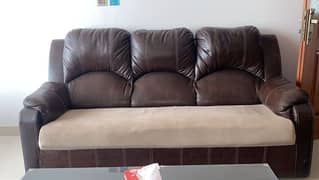 5 seater leather sofa set