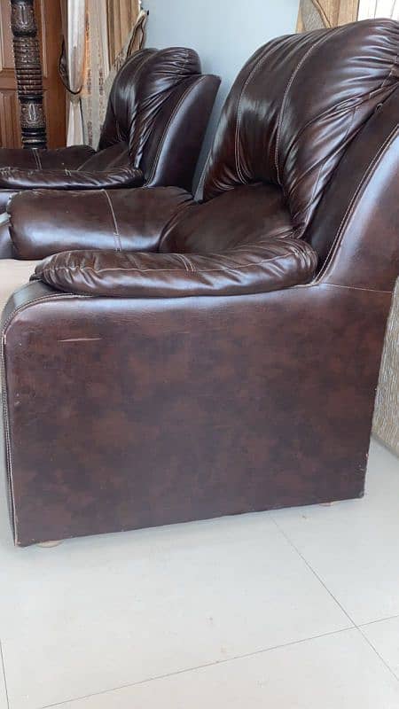 5 seater leather sofa set 4