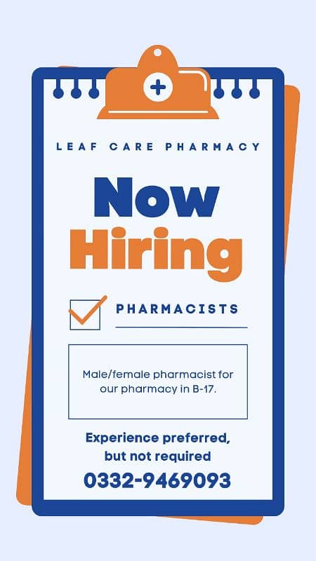 Pharmacist | Jobs | Male and Female 0