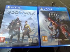 God of war Ragnarok+Star wars Jedi fallen order (PS4)