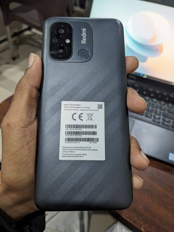 Redmi 12 C black colour with box charger 2