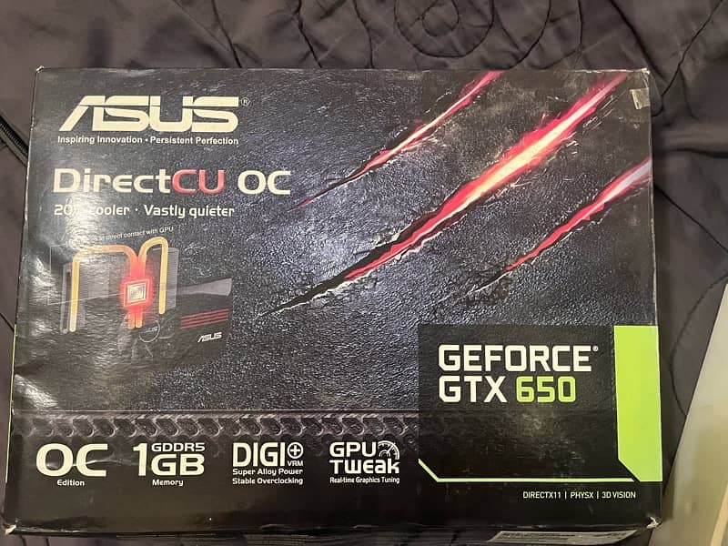 gtx 650 1GB GDDR5 OC Edition with box 1