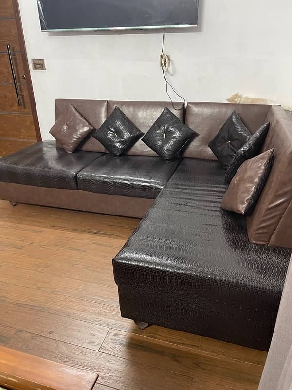 L shap sofa 6 seater 0