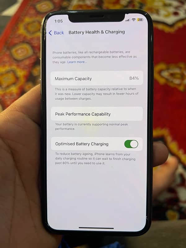 iphone X 256GB face id disable 5