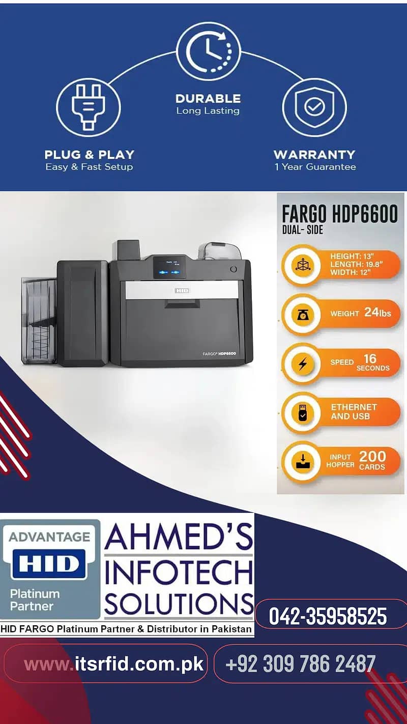 ID CARD PRINTER FARGO HDP5000, ID CARD PRINTER 2