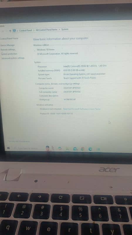 ACER Macbook is good condition 4gb ram 128gb rom 4