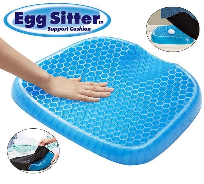 Egg Sitter Seat Cushion, Non-Slip Cover, Breathable Honeycomb Design. 4