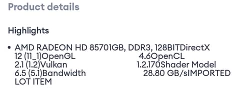 AMD Radeon R5 240 1gb ddr3 directx12