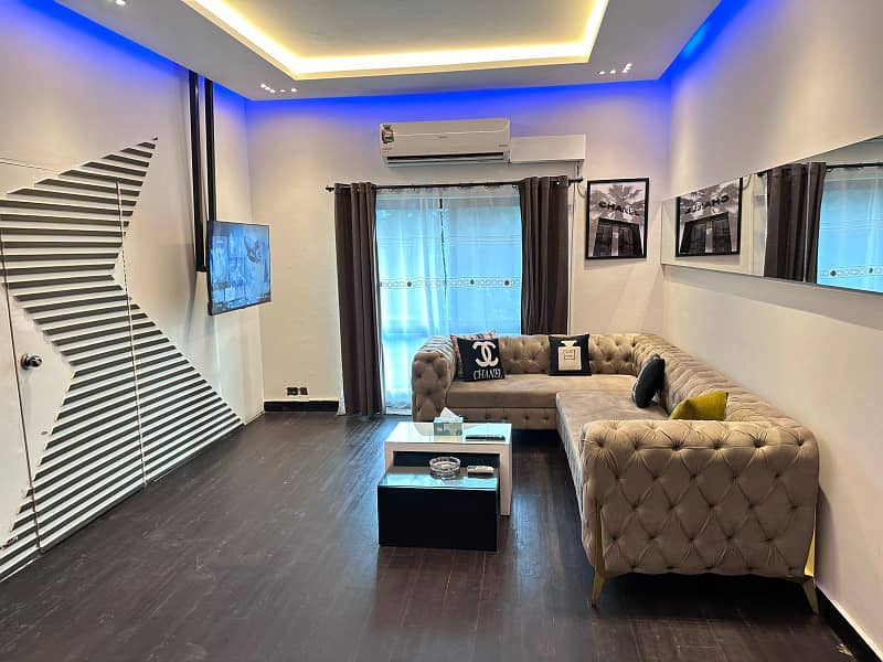 Luxury Furnished 1 Bedroom flat For Perday or Perweek in Islamabad 8