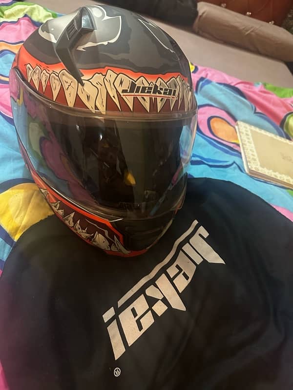 Jiekai Flip Up Helmet 908 Venom 3