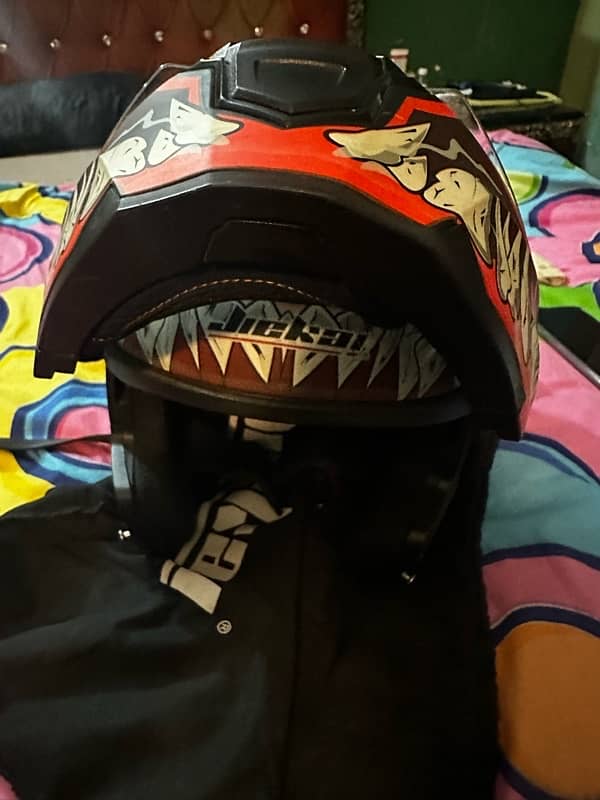 Jiekai Flip Up Helmet 908 Venom 4