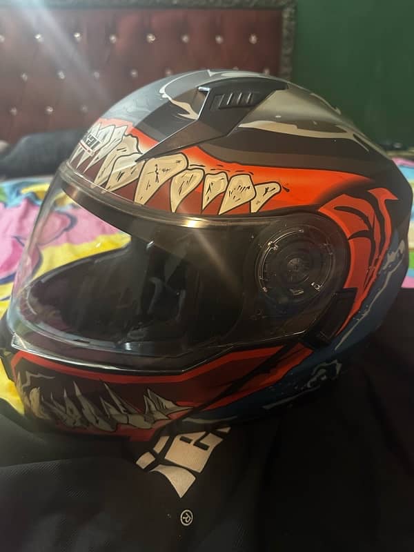 Jiekai Flip Up Helmet 908 Venom 5