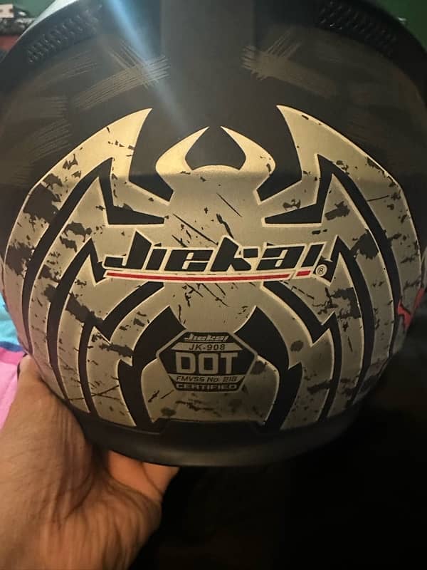 Jiekai Flip Up Helmet 908 Venom 6