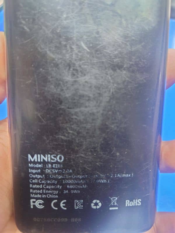 Miniso 10000mAh power Bank for sale(03461905390) 2