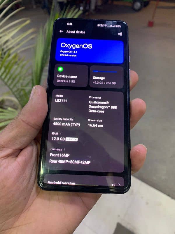 ONE PLUS 95G 12GB 256GB 888SNAPDAAGON DUAL SIM APPROVED 10BY10 CONDITI 4