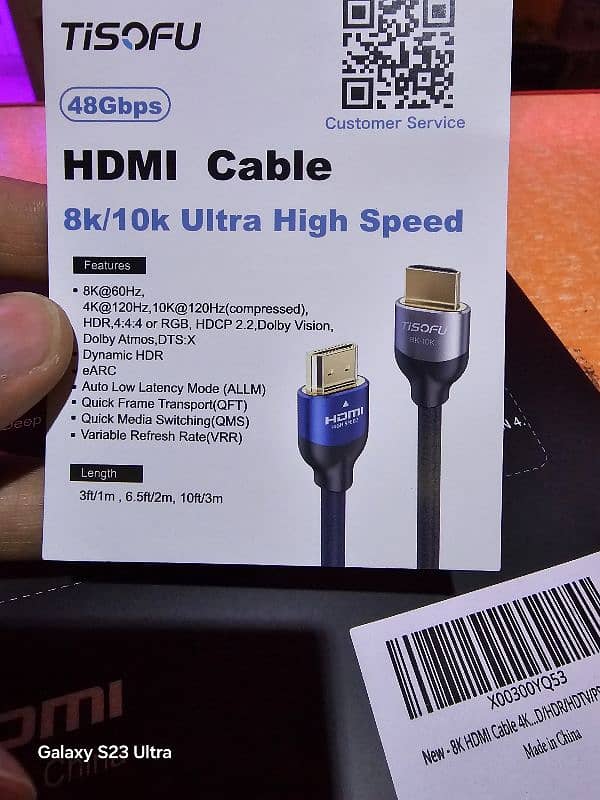 hdmi 2.1 6m well known branded cable 1