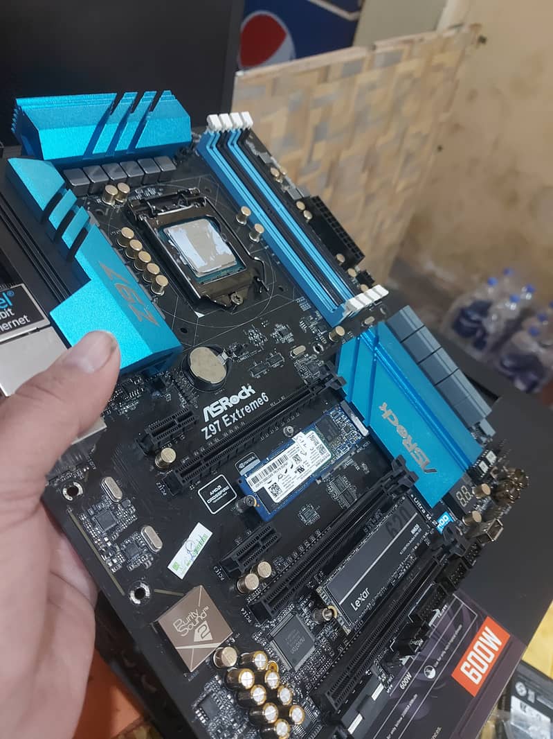 i7-4790 with  Asrock z97 extreme6 Atx 16GB Ram 256GB Nvme All With Box 7