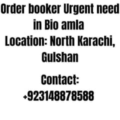 Need Order Booker required for Bio Amla