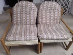 Sofa chairs European made Oak wood