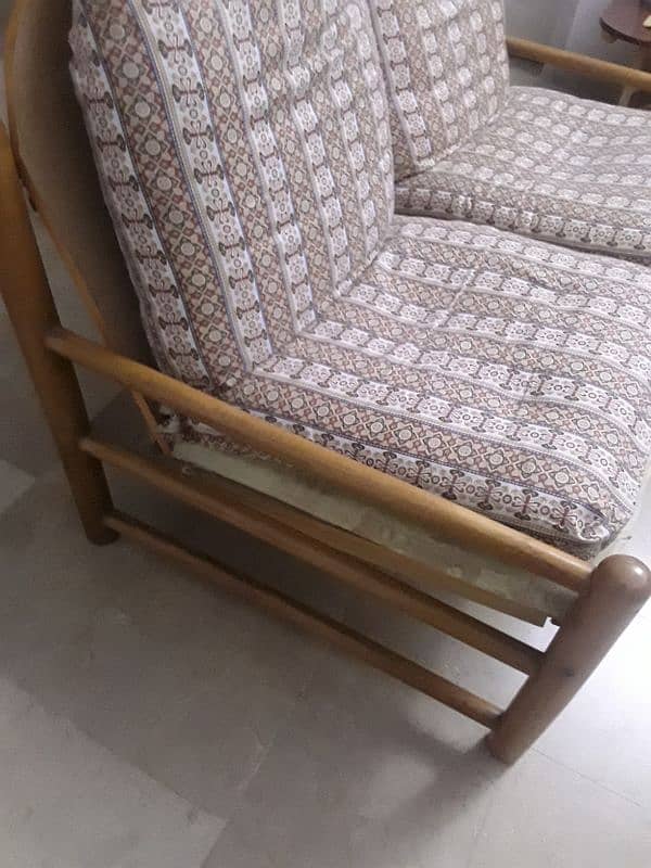 Sofa chairs European made Oak wood 1