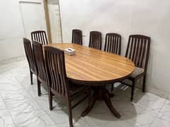 Dining table with 8 chairs