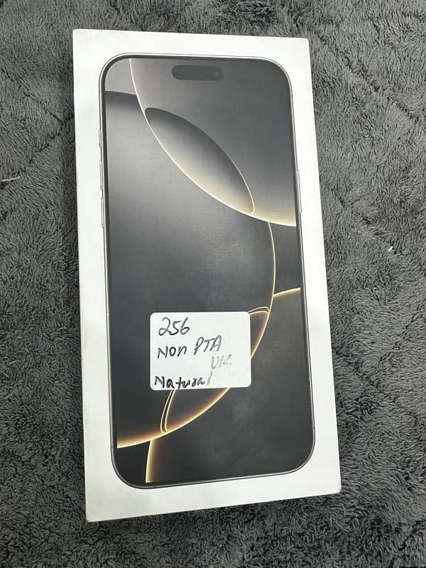 IPHONE 16 PRO MAX 256 GB NATURAL TITANIUM UK NON PTA 0