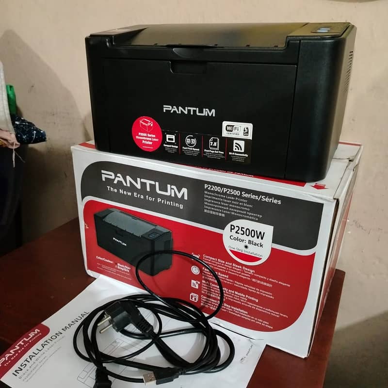 Pantum P2500W Wireless LaserJet Printer - Gently Used, Like New 2