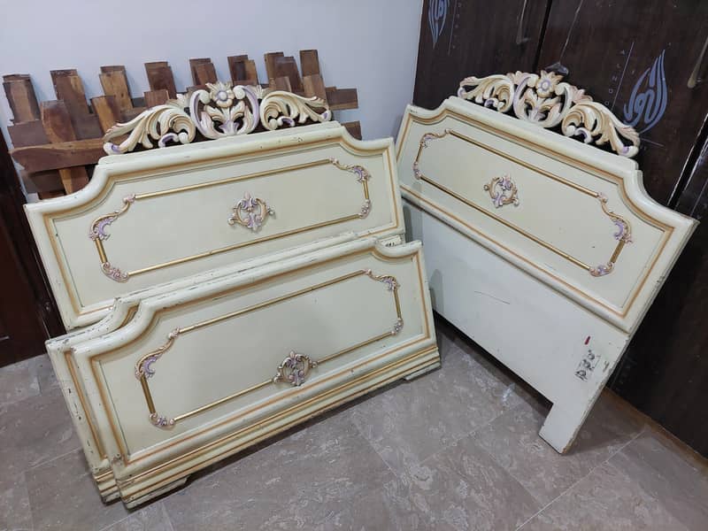 2 Single beds Wooden Deco Paint 0