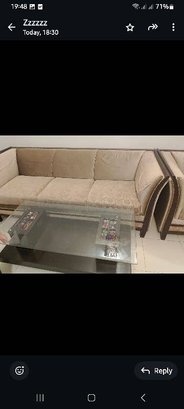 drawing room sofa 7 seater with center table 4