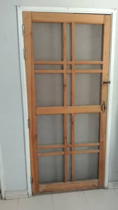 wooden net door